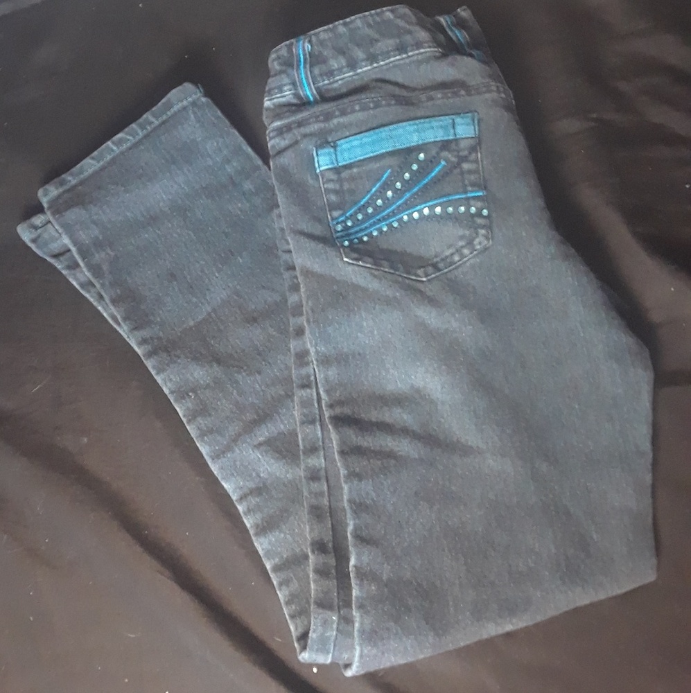 🌞 SO brand Girls jeans Teal gems